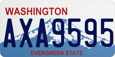 WA license plate AXA9595