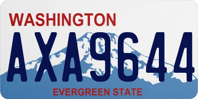 WA license plate AXA9644
