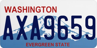 WA license plate AXA9659