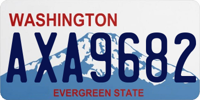 WA license plate AXA9682