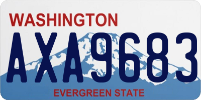 WA license plate AXA9683