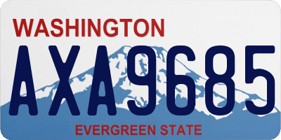 WA license plate AXA9685