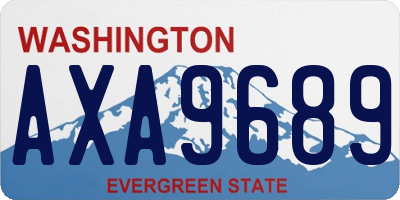 WA license plate AXA9689