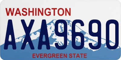 WA license plate AXA9690