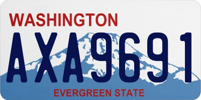 WA license plate AXA9691