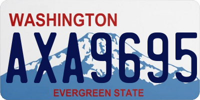 WA license plate AXA9695