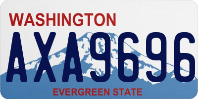 WA license plate AXA9696