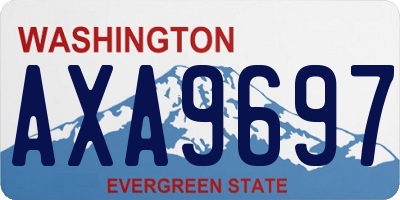 WA license plate AXA9697