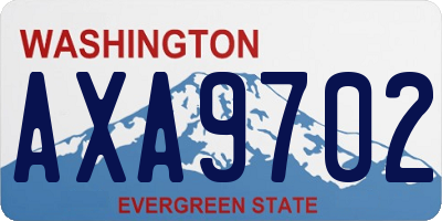 WA license plate AXA9702