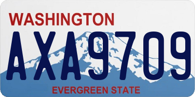 WA license plate AXA9709