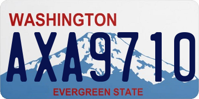 WA license plate AXA9710
