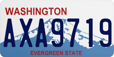 WA license plate AXA9719