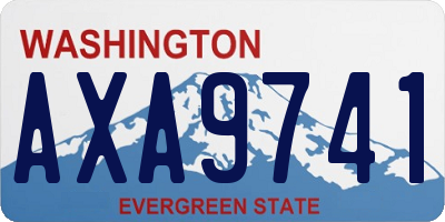 WA license plate AXA9741