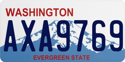 WA license plate AXA9769