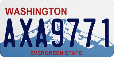WA license plate AXA9771