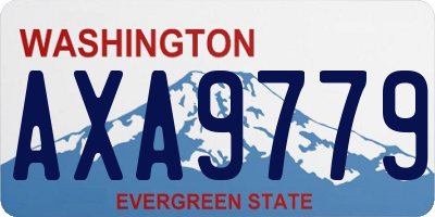 WA license plate AXA9779