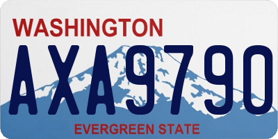 WA license plate AXA9790