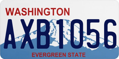 WA license plate AXB1056