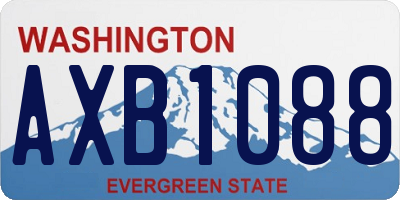 WA license plate AXB1088