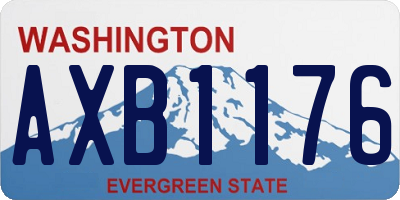 WA license plate AXB1176