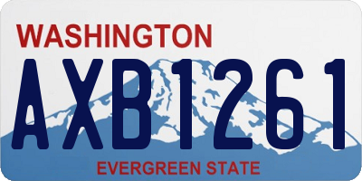 WA license plate AXB1261