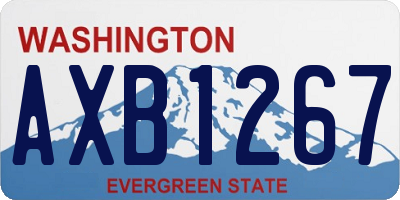 WA license plate AXB1267