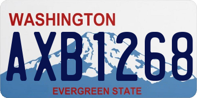WA license plate AXB1268