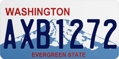 WA license plate AXB1272