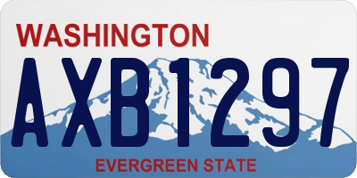 WA license plate AXB1297