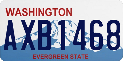 WA license plate AXB1468