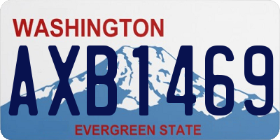 WA license plate AXB1469