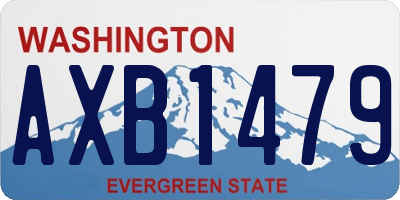 WA license plate AXB1479