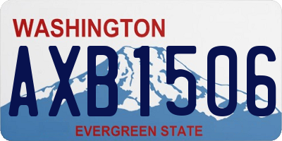 WA license plate AXB1506