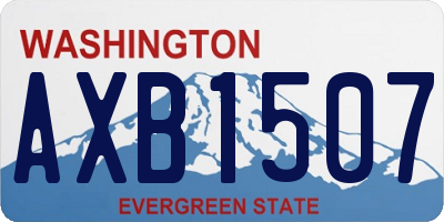 WA license plate AXB1507
