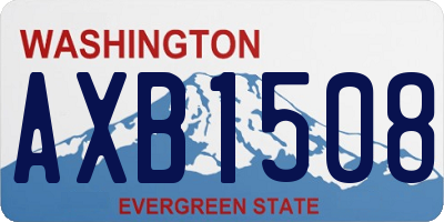 WA license plate AXB1508