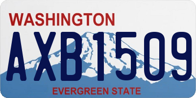 WA license plate AXB1509
