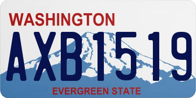 WA license plate AXB1519