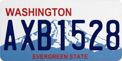 WA license plate AXB1528