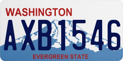 WA license plate AXB1546