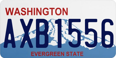 WA license plate AXB1556