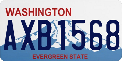 WA license plate AXB1568