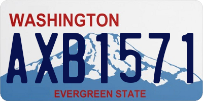 WA license plate AXB1571