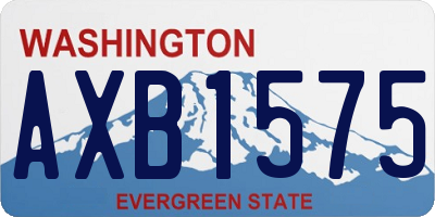 WA license plate AXB1575