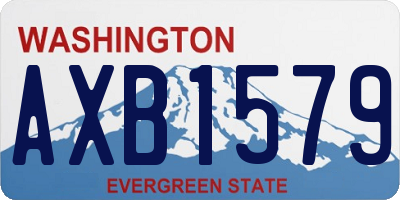 WA license plate AXB1579