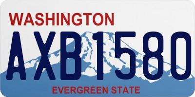 WA license plate AXB1580