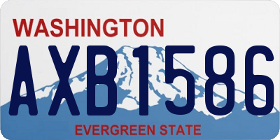 WA license plate AXB1586
