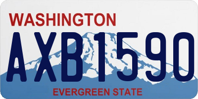 WA license plate AXB1590
