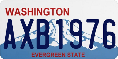 WA license plate AXB1976