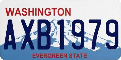 WA license plate AXB1979