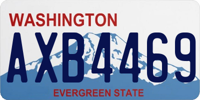 WA license plate AXB4469